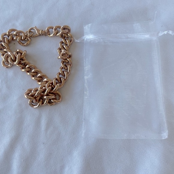 Rose Gold  Plated Chunky Lightweight Necklace - Picture 5 of 10